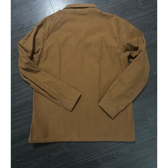 Scotch and Soda Field Jacket Shirt Button Down Pockets Men XL Brown - Picture 6 of 7